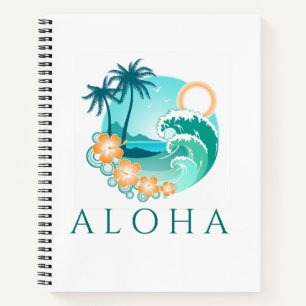 Aloha Tropical Spiral Notebook Notizbuch