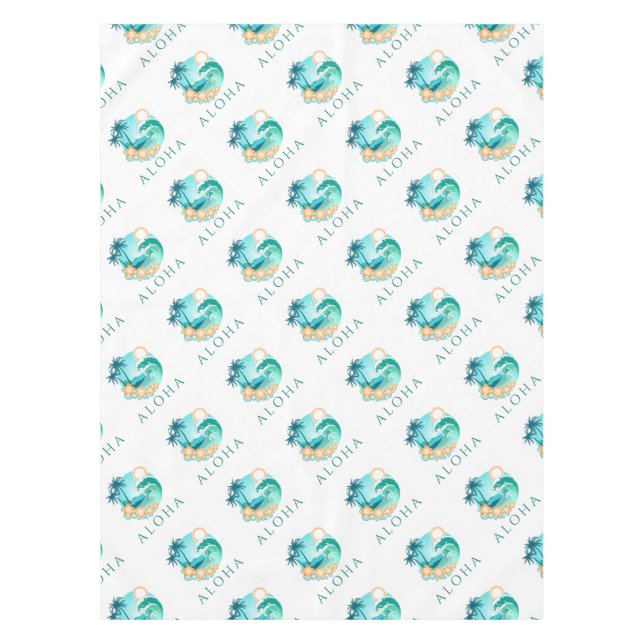 Aloha Tropical Tischdecke (Vorderseite)