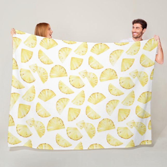 Aloha Tropische Ananas Fleecedecke (Beispiel)