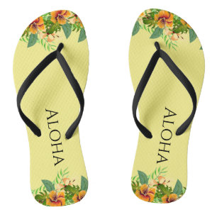 Aloha Tropische Blumen  Flip Flops