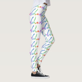 Aloha - tropische Handbeschriftung - Segel und Leggings