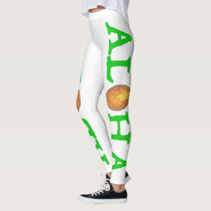 ALOHA Tropische Insel Hawaiianische Ananas Legging Leggings