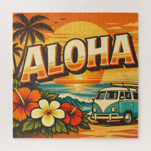 Aloha Tropische Insel Sonnenuntergang Kunstwerk