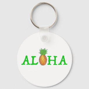 ALOHA Tropischer Hawaii Ananas-Schlüsselanhänger Schlüsselanhänger