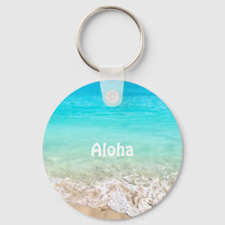 Aloha tropischer Hawaiiansee Schlüsselanhänger