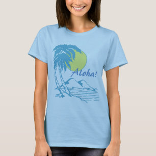 Aloha tropischer hawaiischer Entwurf T-Shirt