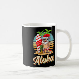Aloha Tropisches Weihnachten Santa Weihnachten im Kaffeetasse