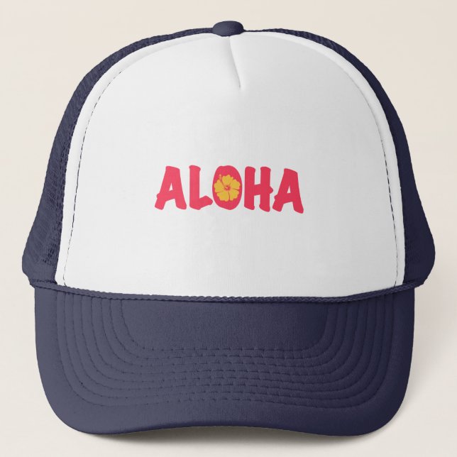 Aloha Trucker Hat Truckerkappe (Vorderseite)