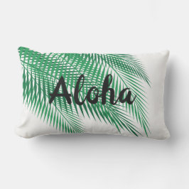 Aloha und Palm Blätter Kissen - Außenbereich Für Draußen