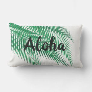 Aloha und Palm Blätter Kissen - Außenbereich Für Draußen