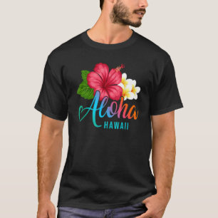 Aloha Urlaub mit hawaiianischem tropischen Hibisku T-Shirt