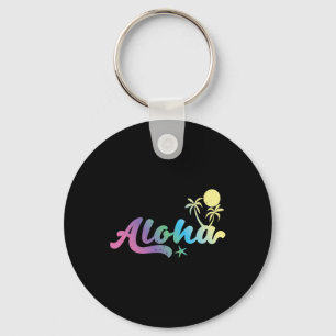 Aloha Vaporwave 80er Retro Hawaiian Jungen Mädchen Schlüsselanhänger
