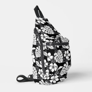 ALOHA VENDREDI MOTIF DANS SAC À SOUFFLE NOIR