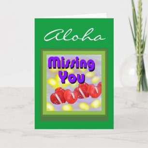 Aloha (vermisst du) Karte