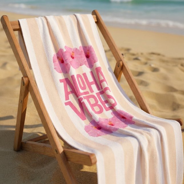 Aloha Vibes Strandtuch (Von Creator hochgeladen)