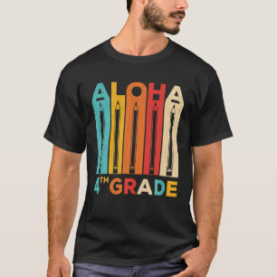 Aloha vierte Klasse - Erster Schultag Hawaiianisch T-Shirt