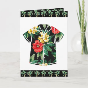 ALOHA VINTAGE HAWAIIAN SHIRT GREETING CARTE 1