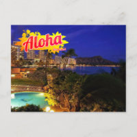 Aloha von Hawaii Postcard