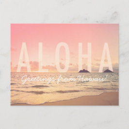 Aloha von Hawaii Postcard Postkarte