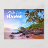 Aloha von Hawaii Postcard