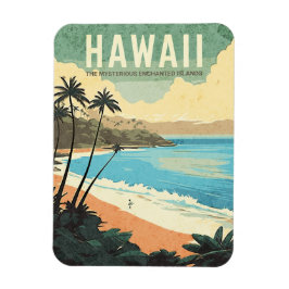 Aloha von Hawaii Vintage Travel Magnet