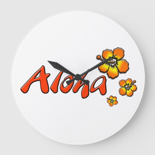 Aloha Wanduhr (Vorderseite)