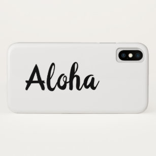 Aloha White iPhone Case