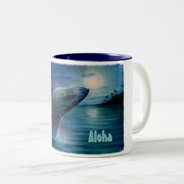 Aloha Zweifarbige Tasse (VorderseiteRechts)