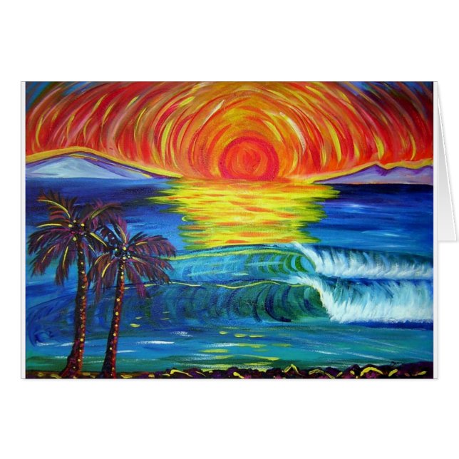 Alohi-Sonnenuntergangsmalerei (Vorderseite (Horizontal))