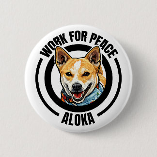Aloka Hundespaziergang für den Frieden Button