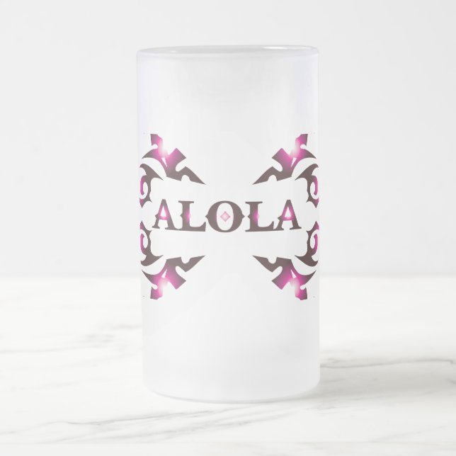 Alola Beer Glass Mattglas Bierglas (Mittel)