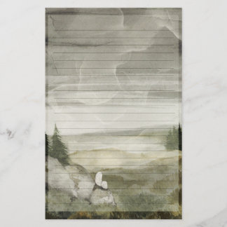 Alone- Trauriger Geist Linienschreiben Briefpapier
