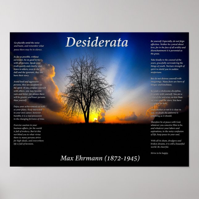 Alone Tree Poster (Vorne)