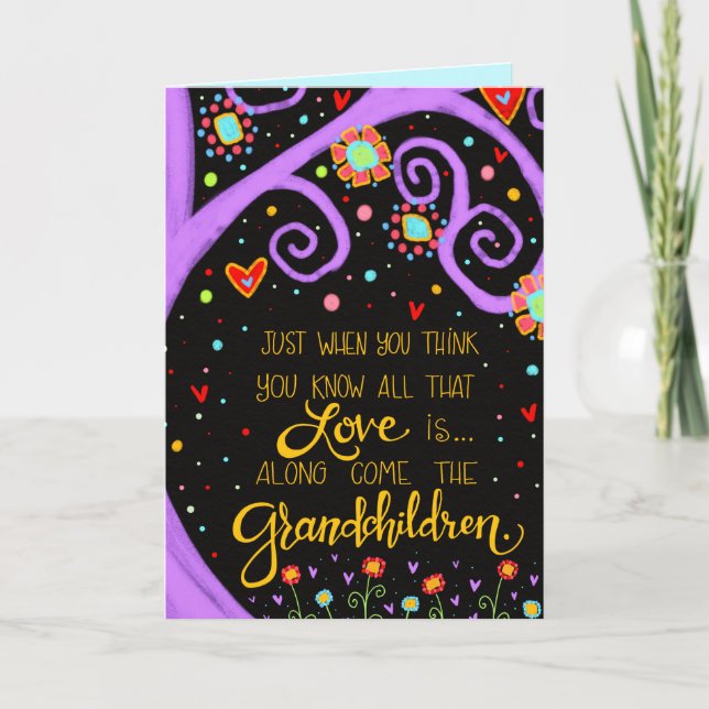 "Along Come the Grandchildren" Inspirivity Karte (Vorderseite)