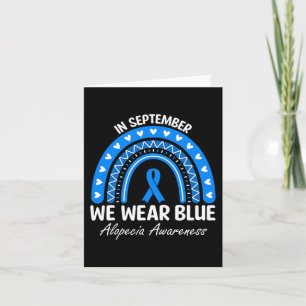 Alopecia Areata Areata Awareness Rainbow I Wear Bl Karte