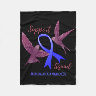 Alopecia Areata Awareness Support Squad Krieger 1 Fleecedecke