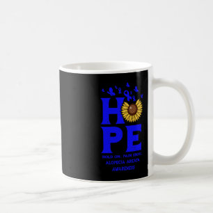 Alopecia Areata Blue Hope Vintag Sonnenblume Aware Kaffeetasse