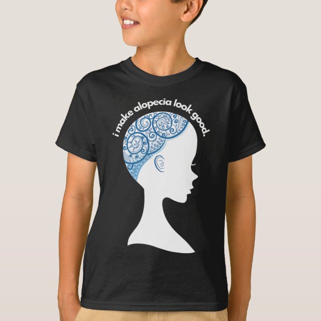 Alopecia Areata Geschenk - Haarausfall Aufmerksamk T-Shirt (Vorderseite)