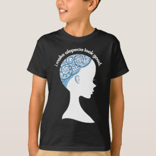 Alopecia Areata Geschenk - Haarausfall Aufmerksamk T-Shirt