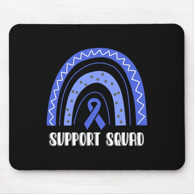 Alopecia Areata Sensibilisierung Rainbow Ribbon Un Mousepad (Vorne)
