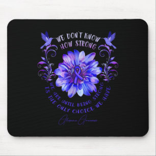 ALOPECIA AWARENESS Blume Wir wissen nicht wie star Mousepad