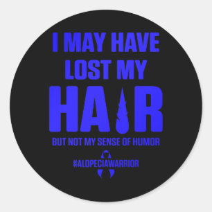 Alopecia Awareness Hair Loss Krieger Überlebende 2 Runder Aufkleber