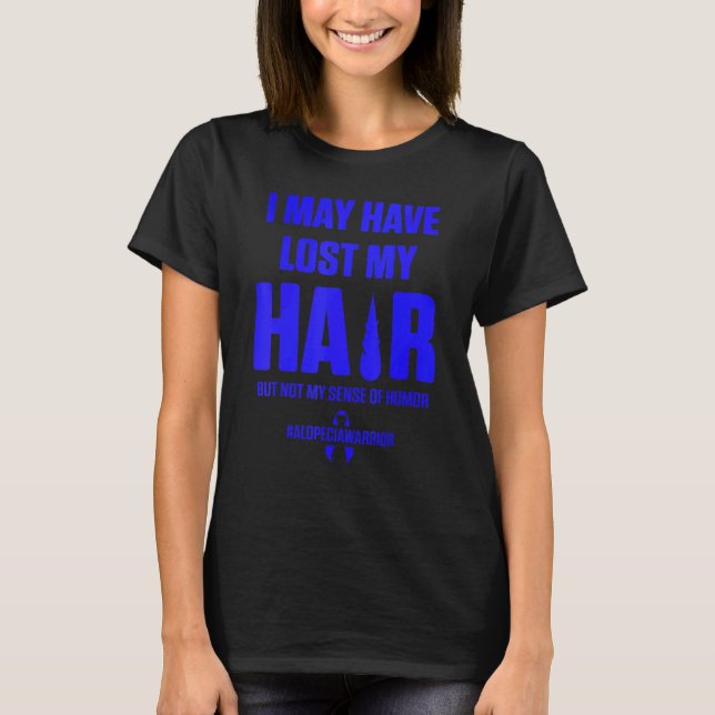 Alopecia Awareness Hair Loss Krieger Überlebende 2 T-Shirt (Vorderseite)