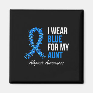 Alopecia Awareness Ich trage Blue für meine Tante  Magnet
