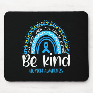 Alopecia Awareness Leopard Rainbow Wählen Sie Kind Mousepad
