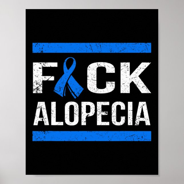 Alopecia Awareness T Poster (Vorne)