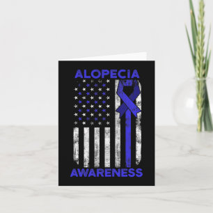 Alopecia-Bewusstsein Haarausfall Krieger Inspirier Karte