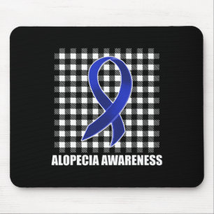 Alopecia-Bewusstsein Haarausfall Krieger USA-Flagg Mousepad
