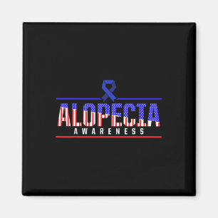Alopecia-Bewusstsein Haarverlust Krieger Besiegen Magnet