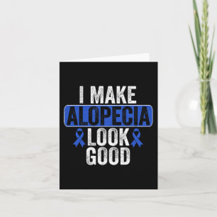 Alopecia sehen gut Haare verlieren Blue Ribbon Awa Karte